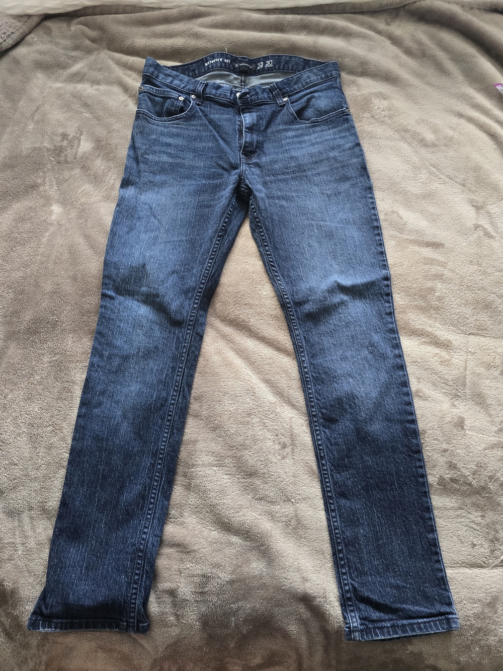 Men's INC Brand (International Concepts) Skinny / Straight Leg Dark Blue Jeans